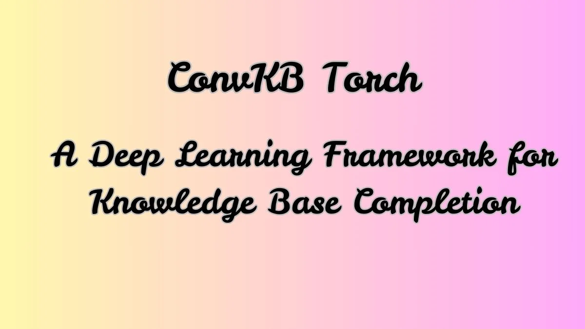 ConvKB Torch