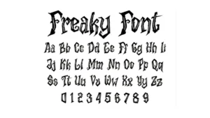 Freaky Font