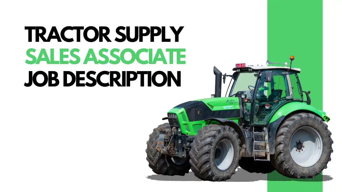 Tractor Supply Sales Associate Job Description